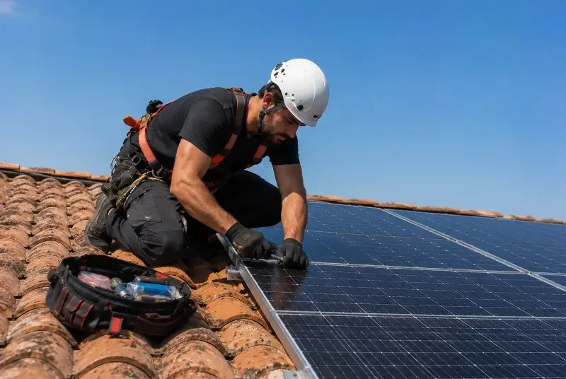 Maintenance et monitoring de panneaux solaires à Saïx