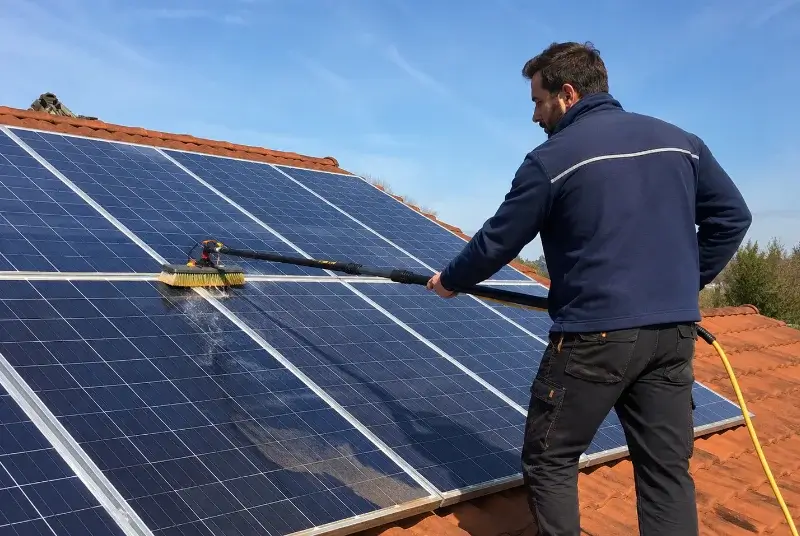 Nettoyage et entretien de panneaux solaires à Saïx